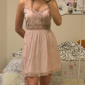 Light Pink Skater Dress with Pockets